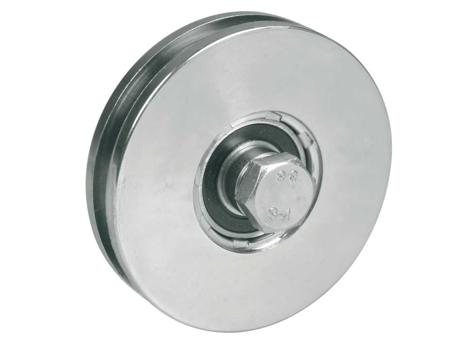 Schiebetorrolle Stahl verzinkt  80 mm mit H-Rille fr 300 kg-89-11H06H80C-A.4