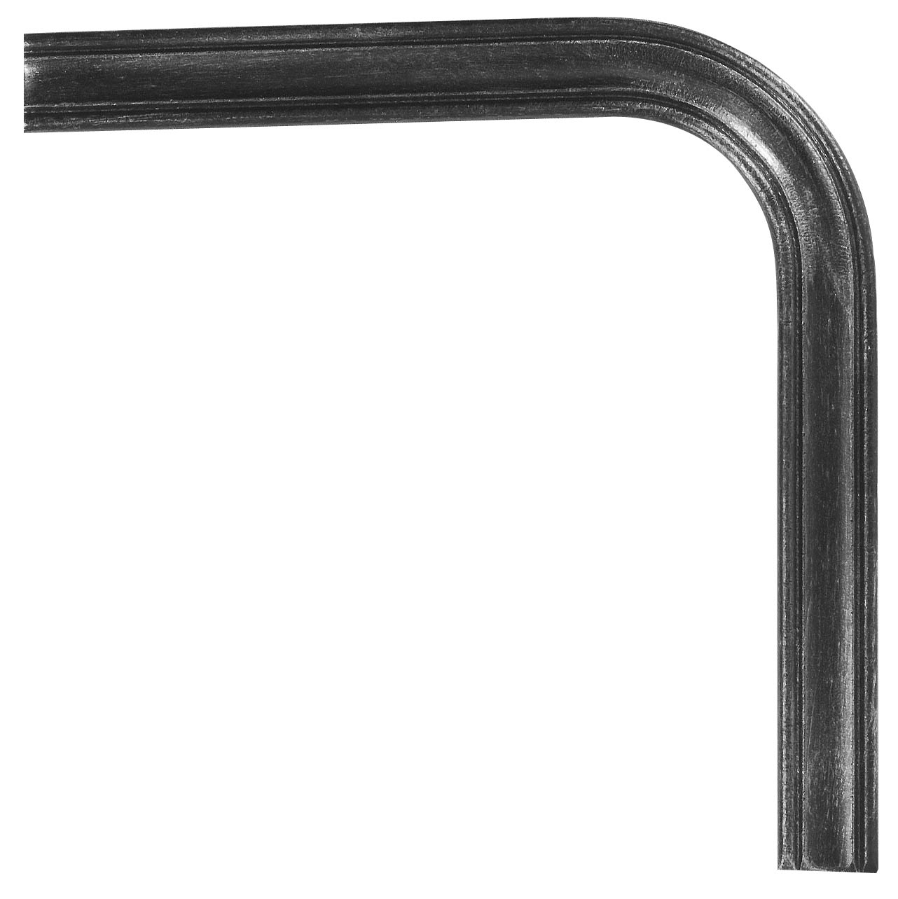 Handlauf-Bogen 90° 40x8 mm mit Laengsrille Stahl S235JR schweissbar-30-1433.8