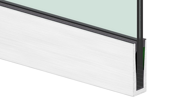 Alu-Profil - KOMPAKT - Laenge- 6000 mm - seitliche Montage - Aluminium-12-2213.6