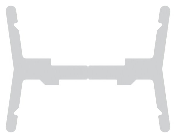LED Profil Aluminium fuer Ø 42-4 mm Nutrohr 3000 mm wendbar-88-11LED-NU-TP.3000
