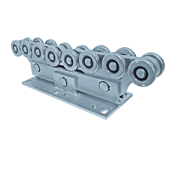 Doppel-Rollenbock 16-rdrig Stahl verzinkt fr Laufprofil 94x85 mm-89-11H34B894X85HEAVY-A.4