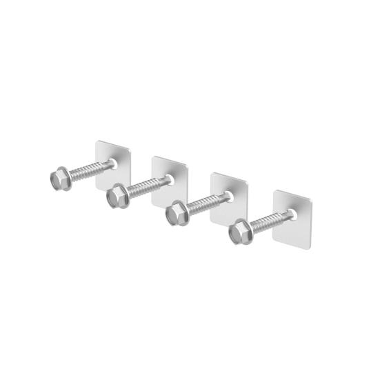 Befestigungsset Stahl verzinkt 6-3 x 32 mm fr Nylonkamm H-01PVC-J-89-11H01PVCFSJ-A.4