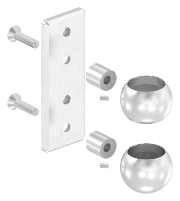 Wandbefestigung fuer Gelaenderpfosten Ø 42-4 mm - V2A-11-3052.4