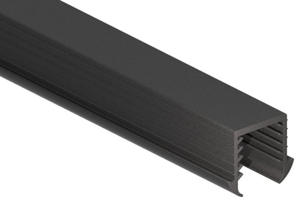 Gummieinlage - fuer Glas- 16-76-17-52 mm - fuer Nut- 24x24 mm - Laenge- 3000 mm - Kautschuk-12-2052.0