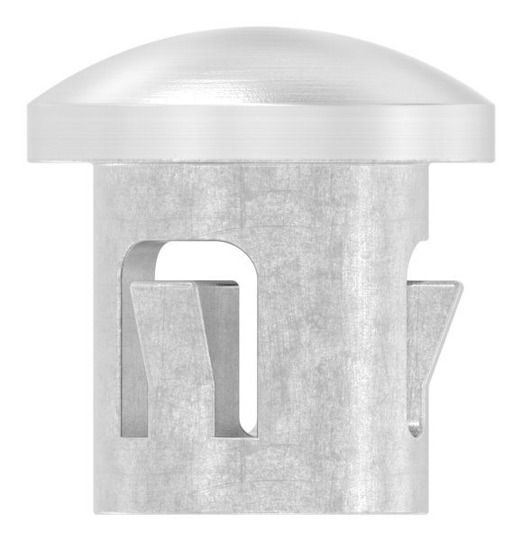 Endkappe V4A Edelstahl fuer Rohr Ø 12 mm- Wand 1-0 mm- gewoelbt zum Einschlagen-11-4100.1