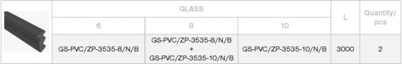 Verglasungsprofil Aluminium 35 x 35 mm fuer Glas 8-10 mm eloxiert L=3000 mm-89-11GSALZP3535NEU-A.4