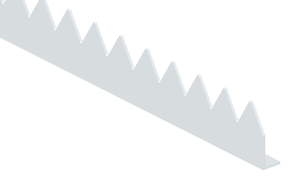 Zackenleiste Laenge- 2000 mm Material- 2-5 mm Stahl S235JR- verzinkt-30-1586.7