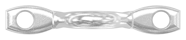 Wandoese - Ø Oese- 6 mm - mit 2 Loechern - V4A-11-2943.1