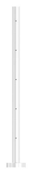 Gelaenderpfosten - fuer 5 Querstabhalter M6 - Laenge- 880 mm - V2A-14-0002.4
