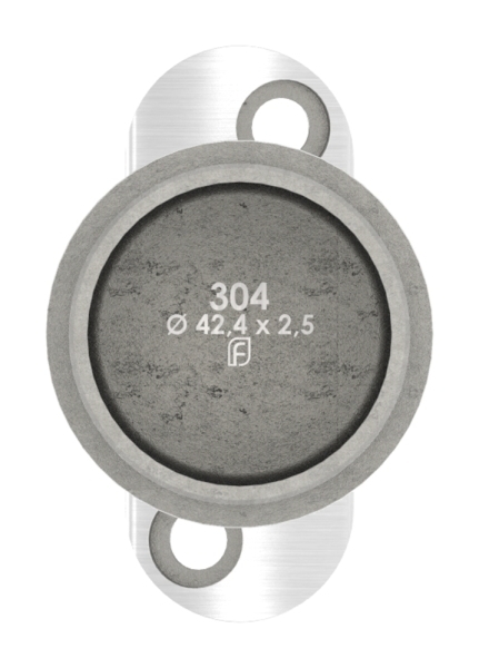 Einsteck-Handlaufhalter V2A fuer Rohr Ø 42-4x2-5 mm Handlauf Ø 42-4 mm-88-1160421-240.25