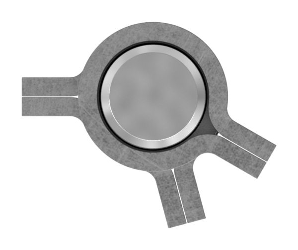 Anschweissband - 3-teilig - Tragkraft- 350kg - massiv - Stahl S235JR- roh-30-3958.8