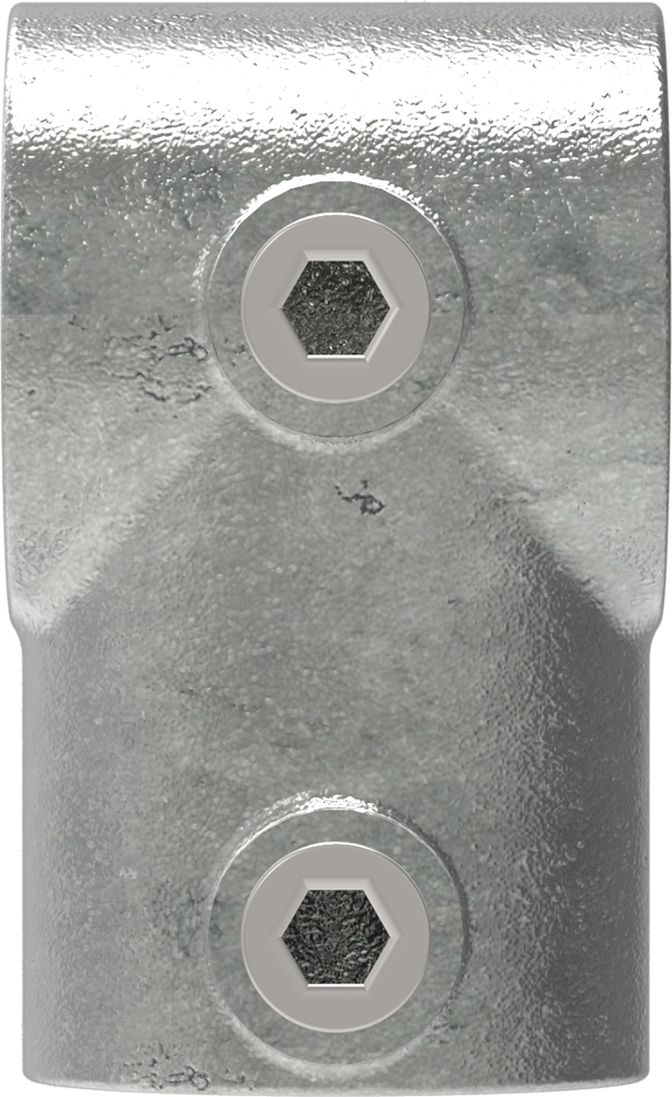 Rohrverbinder T-Stueck kurz Ø 60-3 mm -2- - Temperguss verzinkt - 101E60-101E60