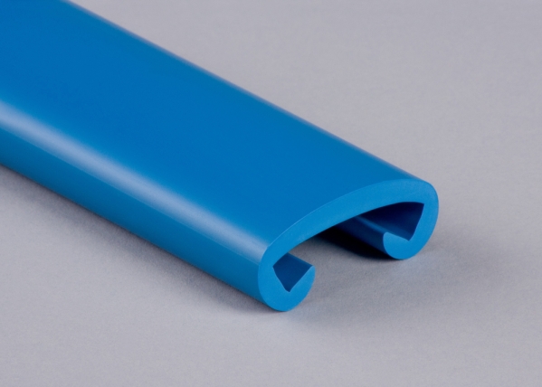 Kunststoffhandlauf fuer 40 x 8mm- lichtblau- 25 Meter-88-11F408.013