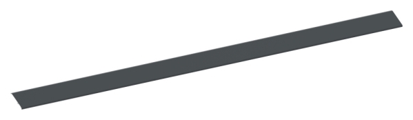 Vordachabdeckung Aluminium L = 3000 mm pulverbeschichtet RAL 7016 fuer eleganza canopy-88-11VDE-AB-3000.7016