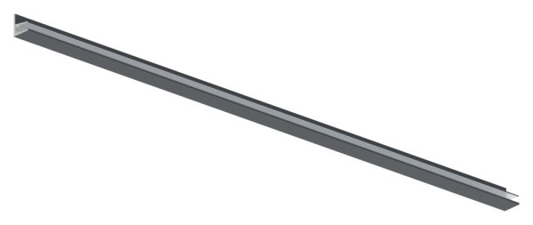 Vordachprofil Aluminium L = 3000 mm pulverbeschichtet RAL 7016-88-11VDE-3000.7016