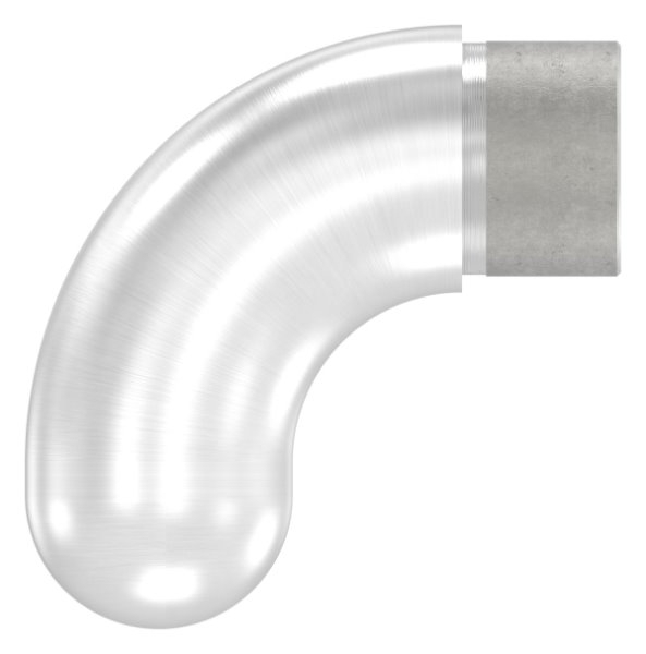 Endstueck 90° halbrund- fuer Rundrohr Ø 33-7x2-0 mm V2A-11-3695.4