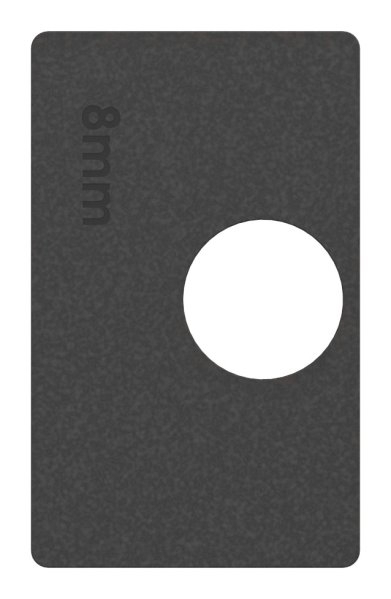 Gummieinlage Gummi fuer Glas 8-00 mm fuer Glasklemme Mod- 45-88-114508.GU