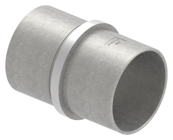 Rohrverbinder V2A fuer Rohr 48-3 x 2-5 mm- L 65 mm- mit Mittelsteg-11-3375.4