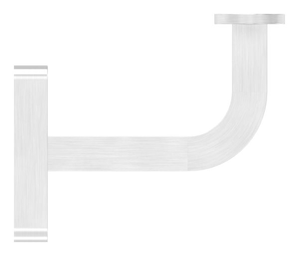 Handlaufhalter V2A 80 mm Wandabstand 58x58x4 mm Ronde Clipsrosette verschweisst-11-2082.4