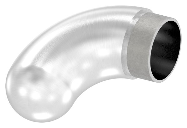 Endstueck 90° halbrund- fuer Rundrohr Ø 48-3x2-0 mm V2A-11-3697.4