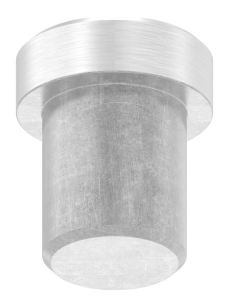 Einsteckkappe Edelstahl V2A Ø 12-0 mm fuer Rohr 1-5 mm Wandstaerke flach zum Einkleben-11-5014.4