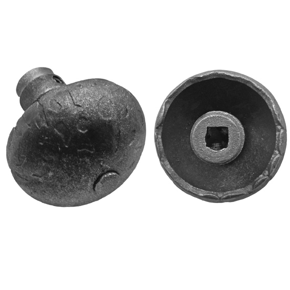 Stahl Tuerknauf Kugel roh Ø60mm- D19mm-89-11D511FE-A.4