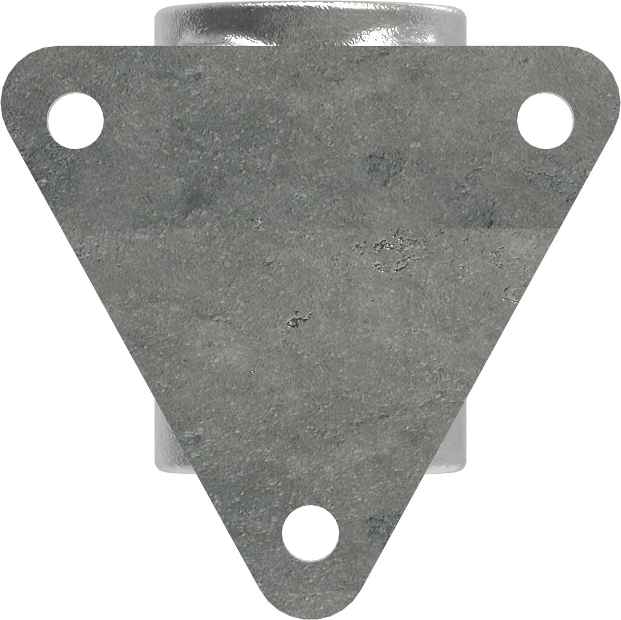 Rohrverbinder Wandhalter Dreieckflansch Ø 33-7 mm -1- - Temperguss verzinkt - 146B34-146B34