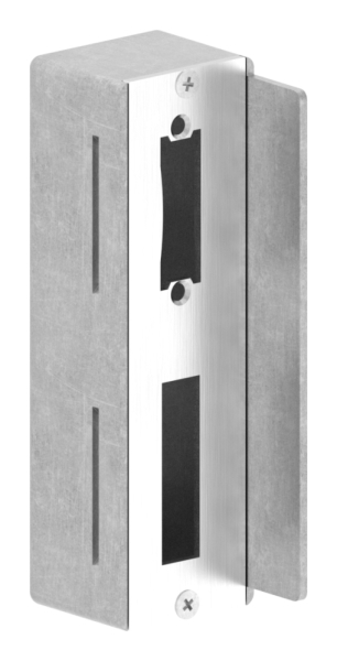 Gegenkasten Stahl S235 fuer 50 mm Schlosskasten- V2A Schliessblech- anschweissbar-30-3377.8