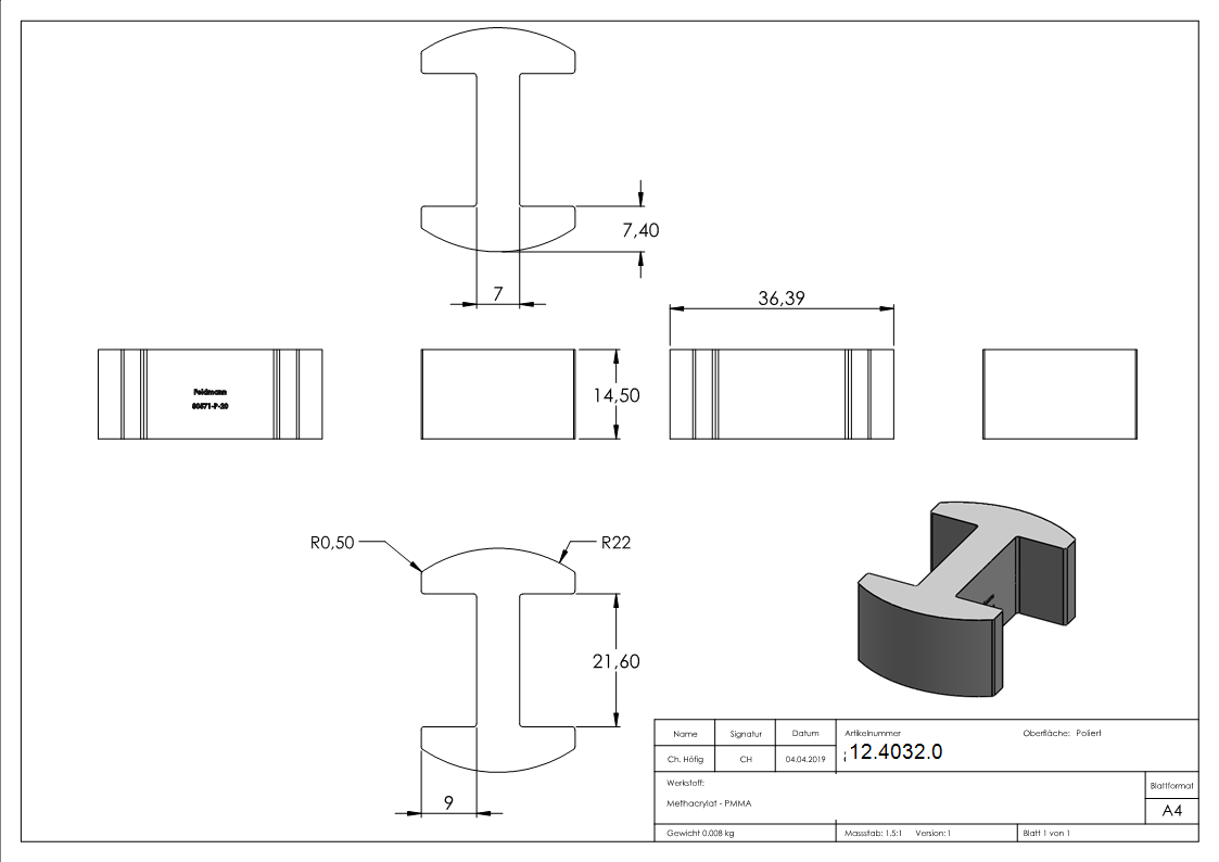 Glasausrichter - fuer Glas- 20-76-21-52 mm - PMMA Kunststoff-12-4032.0
