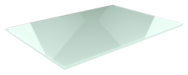 Vordachglas VSG 1600x1000 mm aus 2x8 mm TVG mit 1-52 mm PVB-88-11VDE-G17P.1600X1000