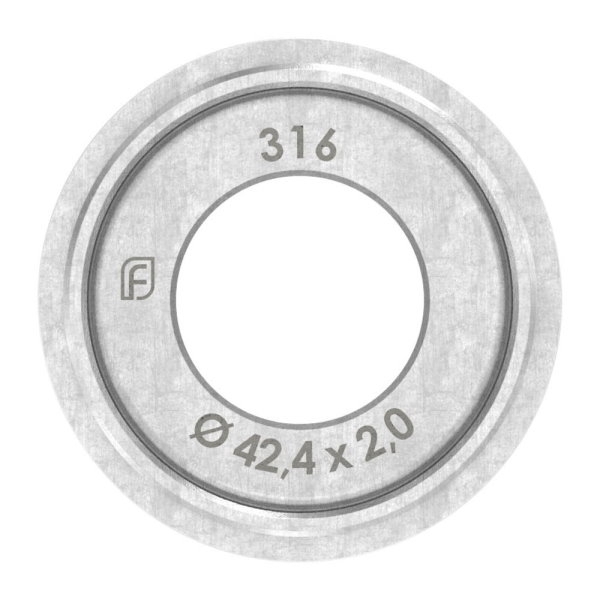 Rohrverbinder Edelstahl V4A fuer Nutrohr Ø 42-4x1-5 mm auf Rohr Ø 42-4x2-0 mm-88-1160344.V4A