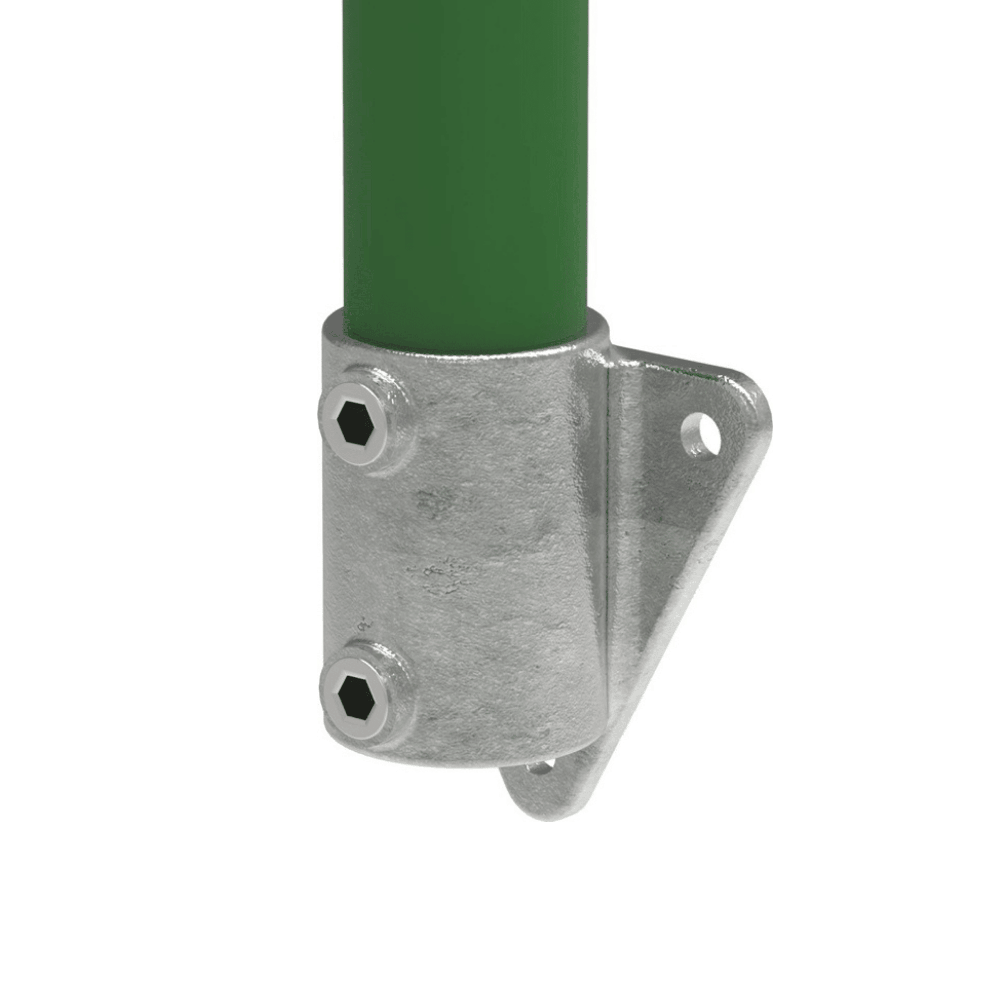 Rohrverbinder Wandhalter Dreieckflansch Ø 33-7 mm -1- - Temperguss verzinkt - 146B34-146B34