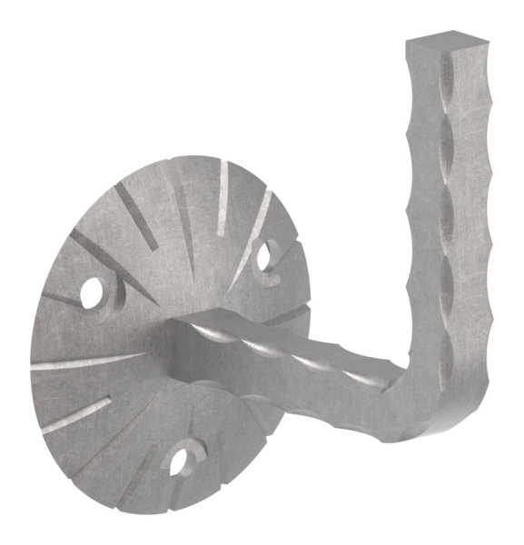 Handlaufhalter - mit Ronde 70x4 mm - zum Anschweissen - Stahl S235JR- roh-30-1410.8