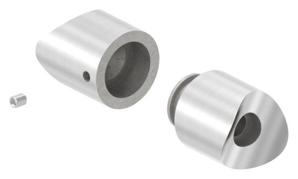 Rohrverbindungsstueck verstellbar fuer Rundrohr Ø 33-7 mm V2A-11-3341.4