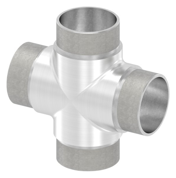 Kreuzstueck V2A fuer Rohr Ø 48-3 x 2-0 mm zum Stecken-11-3657.4