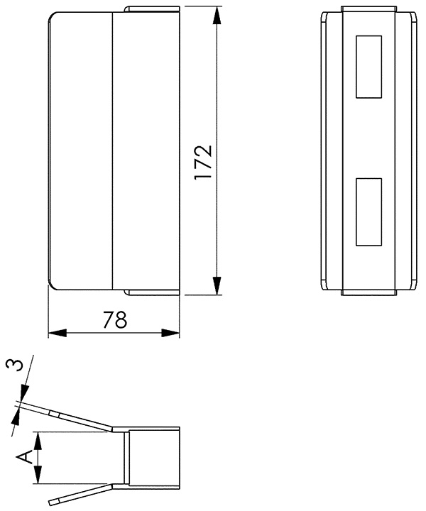 Schliesskasten Stahl roh 40mm fuer Schiebetore-30-3391.8
