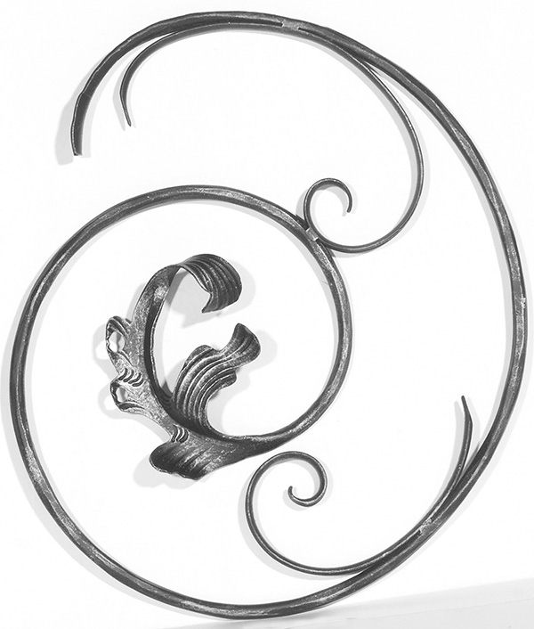 Laendliches Barock - Masse- 320x400 mm - Material- 12 mm - Stahl S235JR- roh-30-1878.8