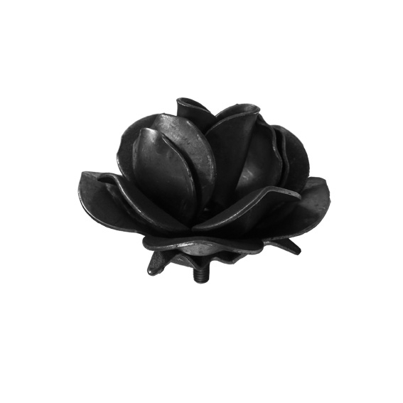 Zierrose Stahl roh Ø 80 x 50 mm Materialstaerke 1-5 mm-89-11E2042A80-A.4