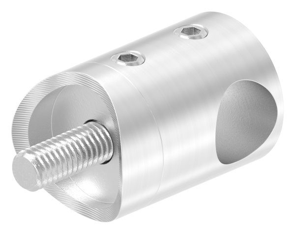 Querstabhalter V2A Edelstahl – Anschluss 33-7 mm fuer Rundstaebe 12 mm inkl- Schrauben-11-1016.4