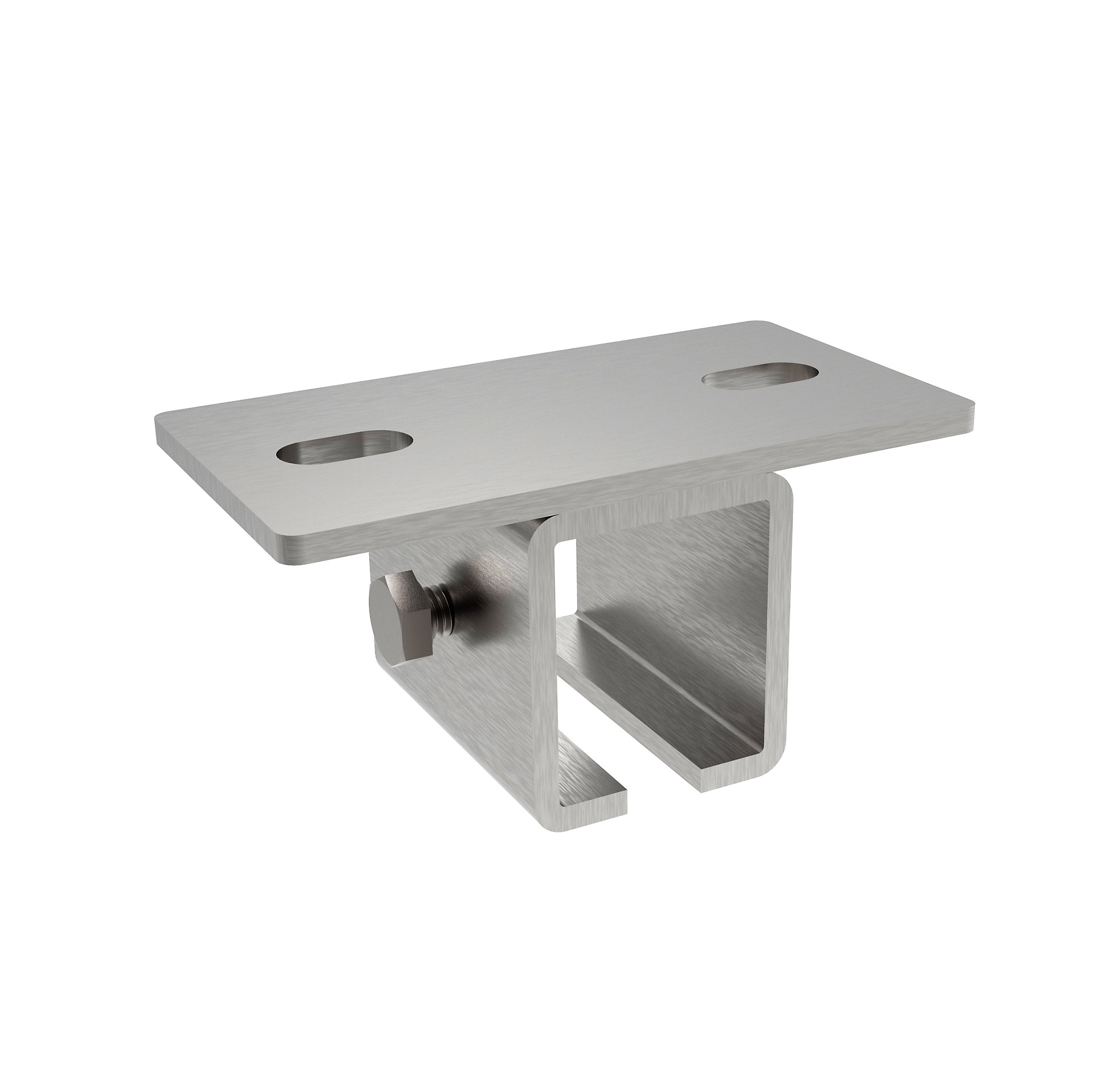 Oberhalter fr Stahlprofil 57 x 67 mm Stahl verzinkt mit Langloch-89-11H47V57X67-A.4