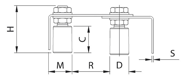 Fuehrungsbuegel Edelstahl V2A doppelt- verstellbare Breite-88-11255.VA