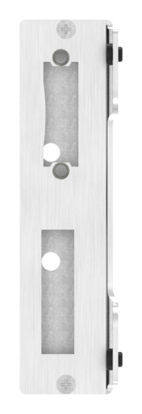 Edelstahlgegenkasten eckig V2A geschliffen Korn 240- 40 mm- Abstand 72 mm-88-1159300-240.40