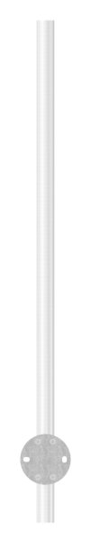Gelaenderpfosten seitliche Montage fuer 5 Querstabhalter M6 Laenge- 1190 mm V2A-14-0021.4