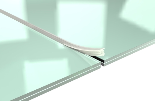 Zwischendichtung Silikon L=3000 mm fuer Glas 17-52–21-52 mm Spaltmass 12 mm-88-11VDE-GD-3000.SK