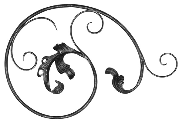 Laendliches Barock - Masse- 490x620 mm - Stahl S235JR- roh-30-1890.8