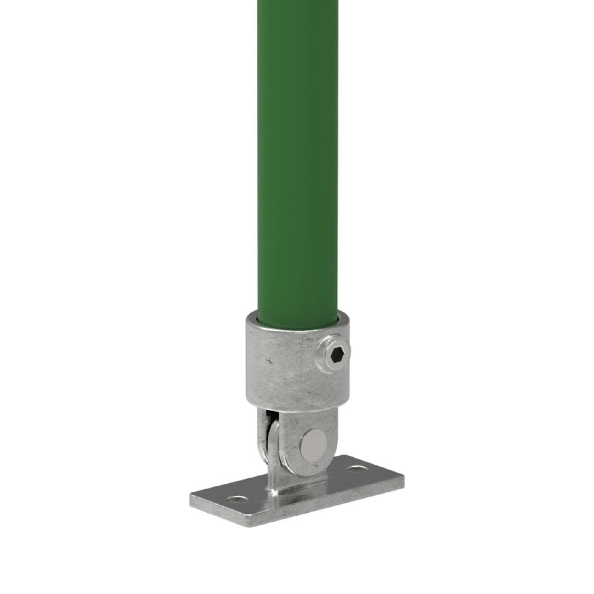 Rohrverbinder Gelenkfuss Ø 48-3 mm -1 1-2- - Temperguss verzinkt - 169D48-169D48