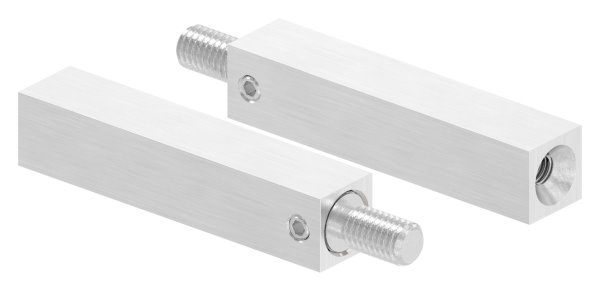 Vierkantstift Edelstahl V2A 14 x 14 mm- L = 68 mm- M8 - M6 Gewinde- 360° drehbar-88-1160221-240.V
