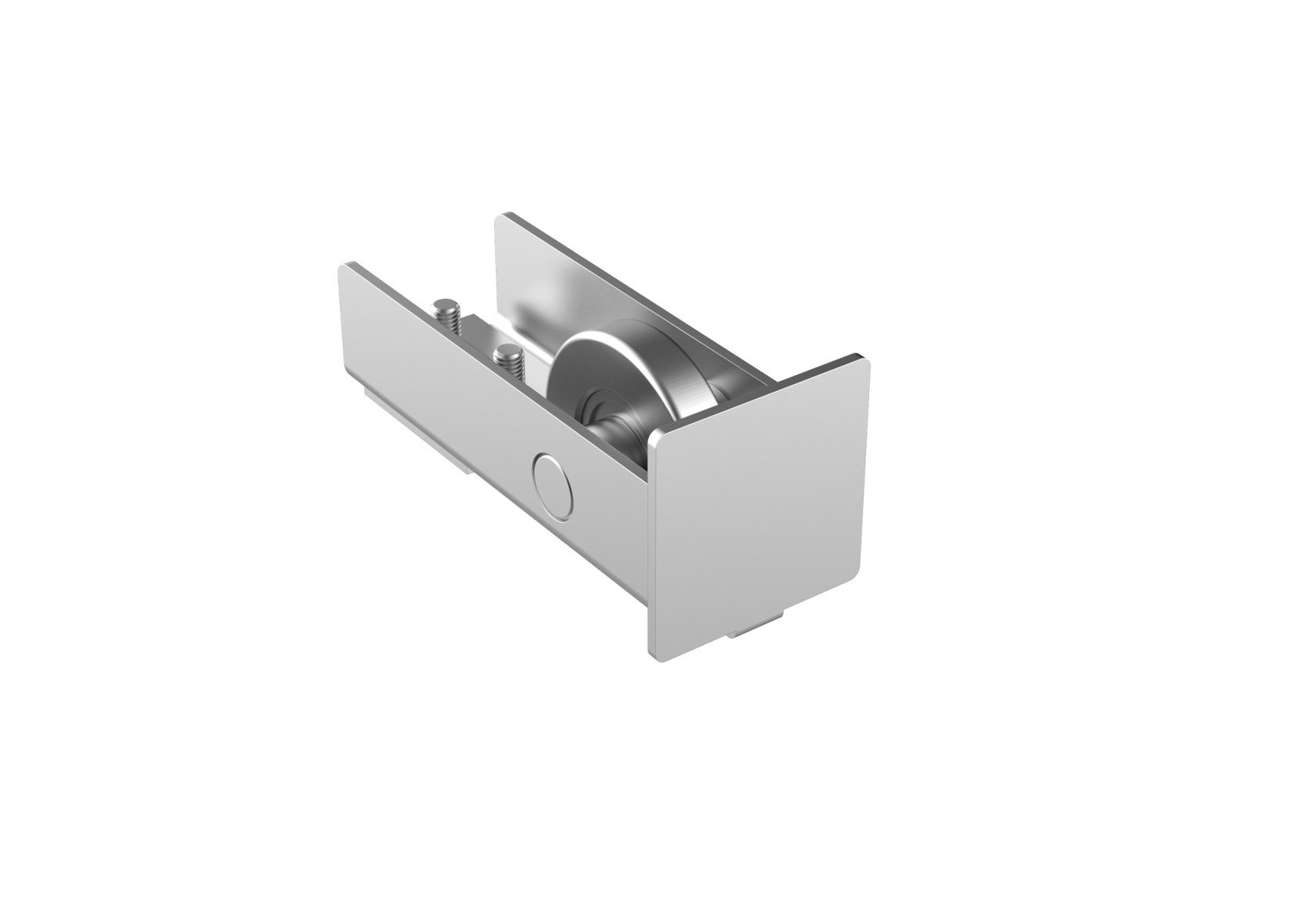 Endrad fr Laufschiene Stahl verzinkt fr Profil 80x80 mm-89-11H14N80X80-A.4
