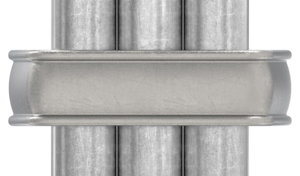 Bund - 100 Stueck - Material- 16x4 mm - Innenmass- 42x35 mm - Stahl -Roh- S235JR-30-6723-100.8