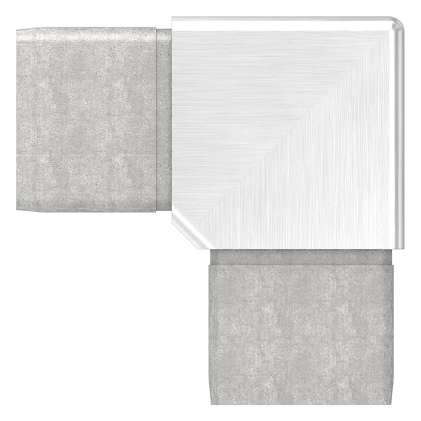 Ecke V2A 90° zum Stecken und Kleben fuer 40 x 40 x 2-0 mm-11-3851.4